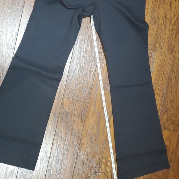 Navy twill THEORY flared pants - Picture 4 of 6